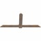 Ekena Millwork Eugene Smooth Timber Gable Bracket, Douglas Fir, 72"W x 33"H x 1 1/2"D x 5 1/2"F, 11/12 Pitch GBW072X33X0206EUG00SDF - alternate 3